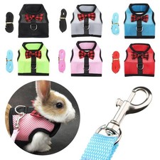 Lead Small Animals Rabbit Leash Collar Bunny Mesh Chest Hamster Vest Harness