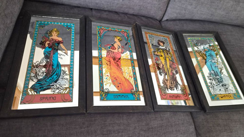 Mucha art nouveau - nouveau, seasons