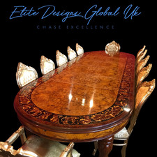 12ft Elite Exclusive Bespoke Louis Palace style marquetry Grand dining tables