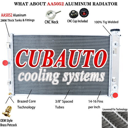 Row aluminum radiator for - row,