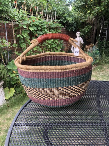 Bolga basket from ghana - basket,