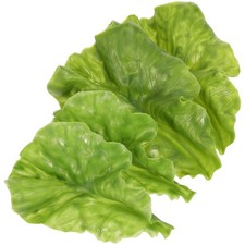 4Pcs Artificial Faux Lettuce Artificial Food For Display Home Decor Playing