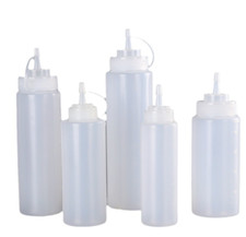 1-3PCS Plastic Clear Squeeze Sauce Bottles Condiment Dispenser Ketchup Mayo*