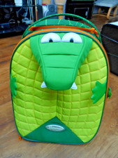 Sammies Samsonite Kids Crocodile 42cm Wheeled Suitcase Hand Luggage Travel Bag