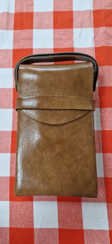 Brown leather case for - brown,