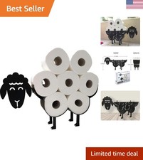 NeatSheep Black Sheep Toilet Paper Roll Holder - Perfect Gift & Fun Accessory