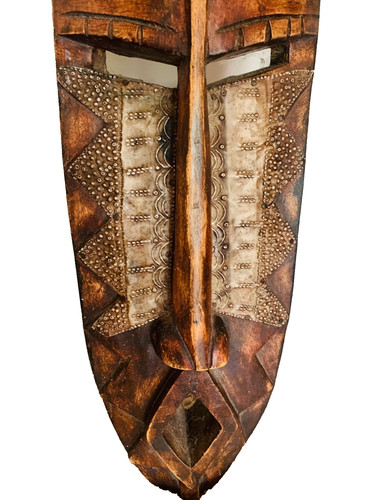 African mask from ghana wood - from,