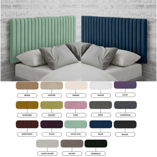 Divan bed headboard plush - 24",