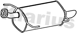 Klarius box with tail pipe
