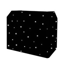 Ultimax DJSC-WHT-PRO White LED Starcloth for DJ Booth Pro DJ Disco