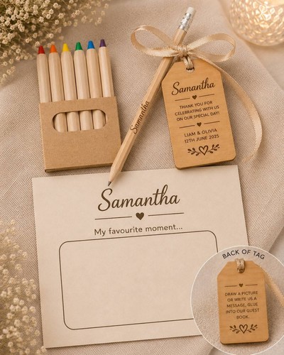 Personalised wedding guest pen - guest,