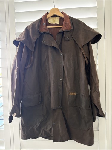 Vtg drizabone oilskin waxed - vtg,