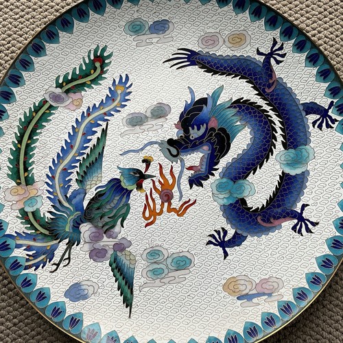 Vintage dragon and phoenix - dragon,