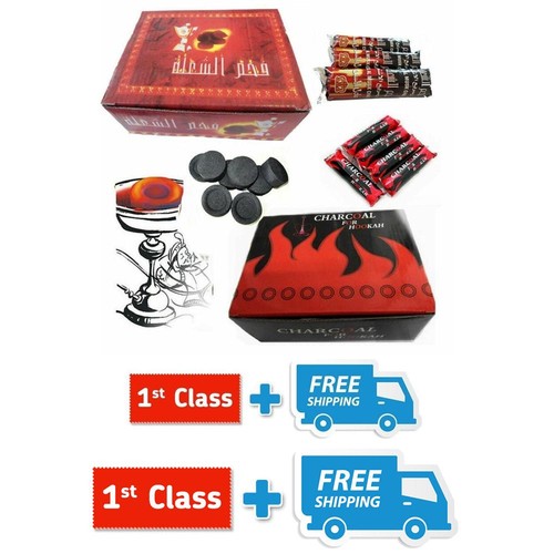 Shisha hookah charcoal discs - charcoal,