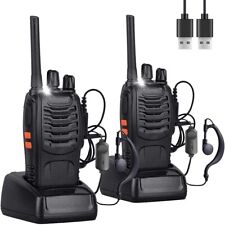 2x Baofeng BF-88E 400-470MHz Walkie Talkie Long Range Two Way Radio + Earpiece🔥