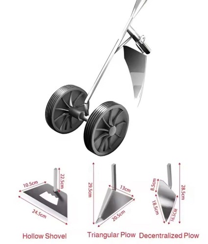 Garden wheel hoe - wheel, cultivator