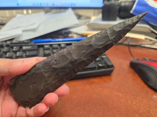 Agate stone spearhead - stone,