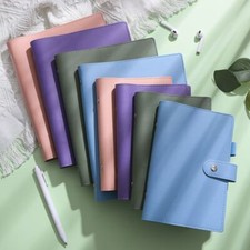 A5/A6 Classic Loose Leaf Ring Binder Notebook Planner Diary Cover PU Leather