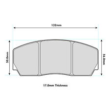 Ferodo DS2500 Front Brake Pads For Subaru Impreza Group N Evo Rally Car 2006-