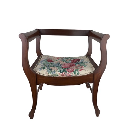 Antique mahogany bustle - bustle, or