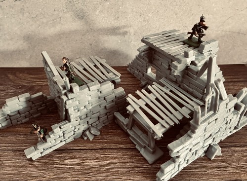 Wargaming terrain ruined walls - wargaming,