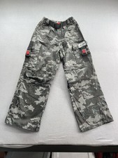Cyberdog Pants Mens Large Gray Black Digital Camo Cargo Techwear Straps Buckles