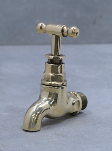 Vintage brass bib garden tap - bib/garden,
