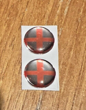 2x England St George Flag 14mm