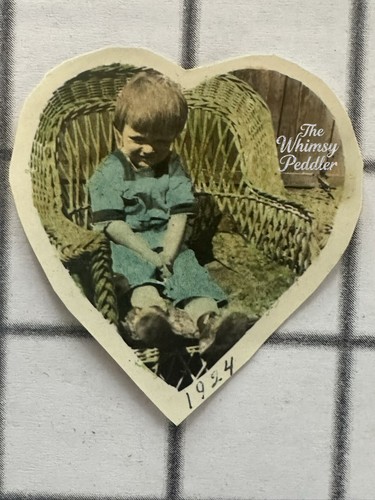 Antique 1924 heart shaped - antique,