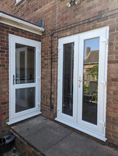 White Upvc French Patio Doors