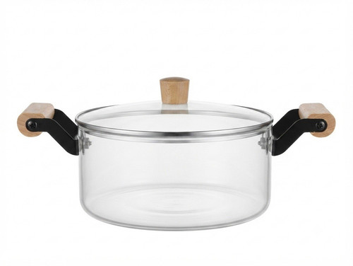 Clear glass saucepan with - 2.5l,