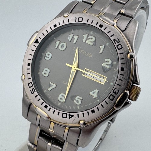 Vtg lorus quartz watch men - lorus,