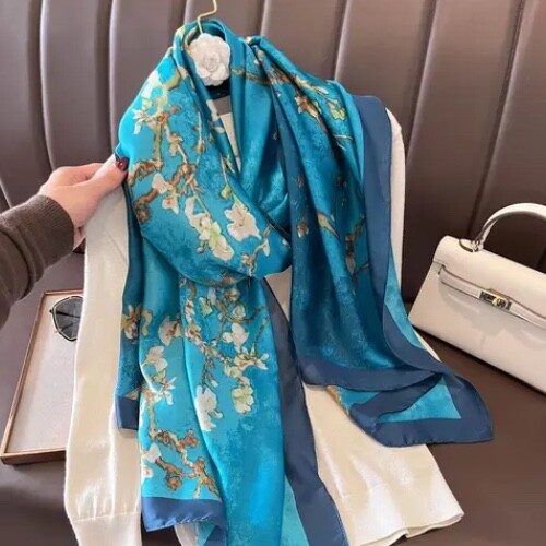 Elegant luxury silky scarf - elegant,