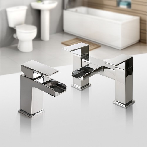 Waterfall bathroom taps - waterfall,