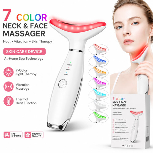 Portable face neck massager - &,