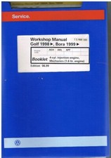 VW GOLF Mk4 BORA 1.6L AEH AKL APF ENGINE (MECHANICAL) '98- FACTORY REPAIR MANUAL
