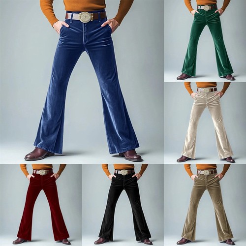 Solid color pants velvet - color,