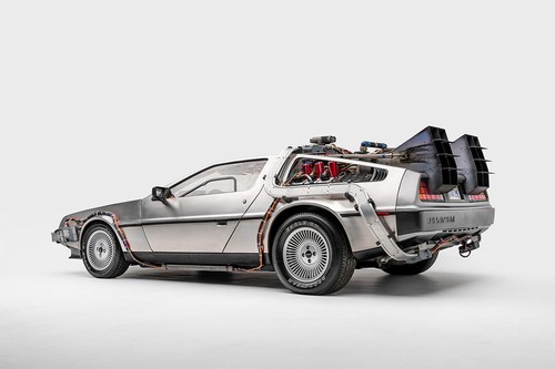Time machine car - time, lorean