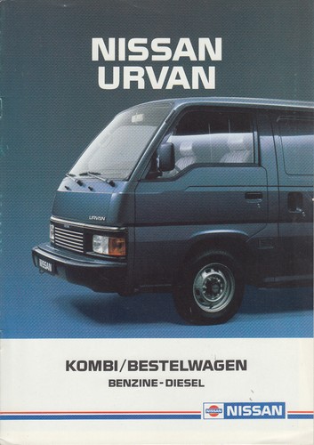 1987 nissan urvan brochure - nissan,