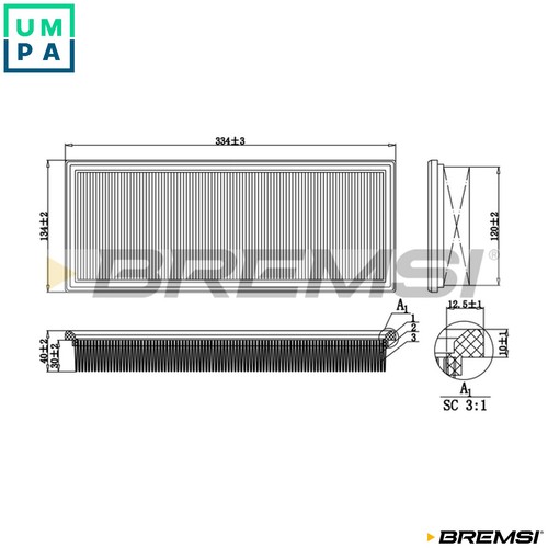 Air filter fa2192 for - filter, vw