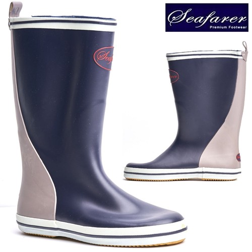 Seafarer mens grey wellie - grey,