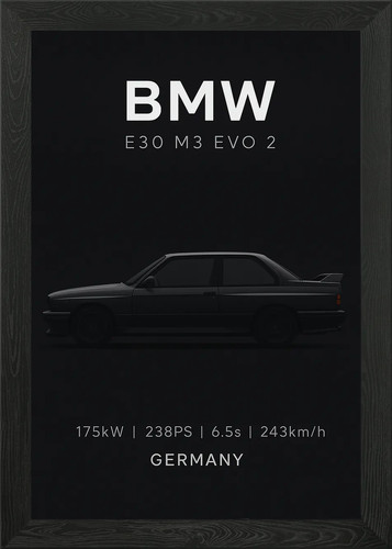 Bmw e30 evo framed - m3, 2