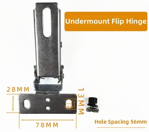 Metal flip hinge for sliding - metal,