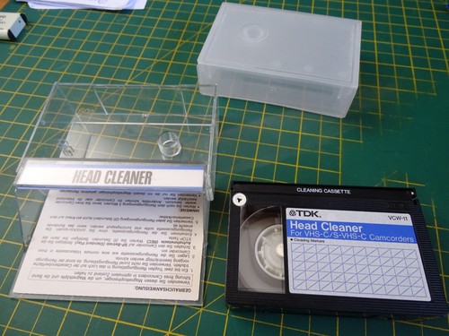 Vhs head cleaner tape - vhs, c