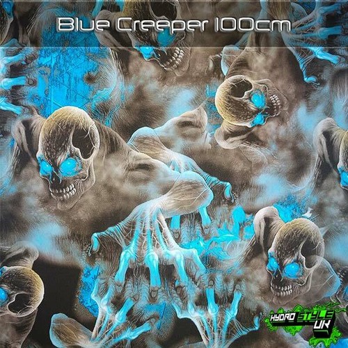 Blue creeper skulls - blue,