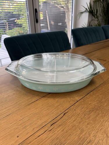 Pyrex vintage turquoise blue - vintage,