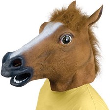 HORSE HEAD MASK RUBBER PANTO