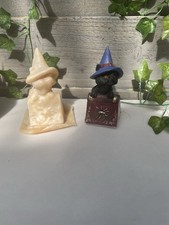 Rubber Latex Mould Witch Cat On Potion Book Gothic Mold Halloween Casting Craft