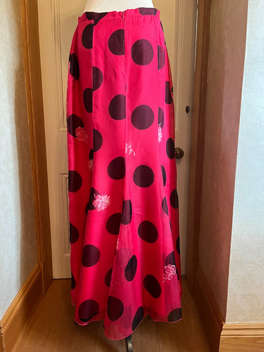 Maria coca polka dot silk - coca,