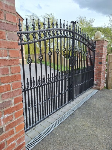 Wrought iron driveway gates - wrought,